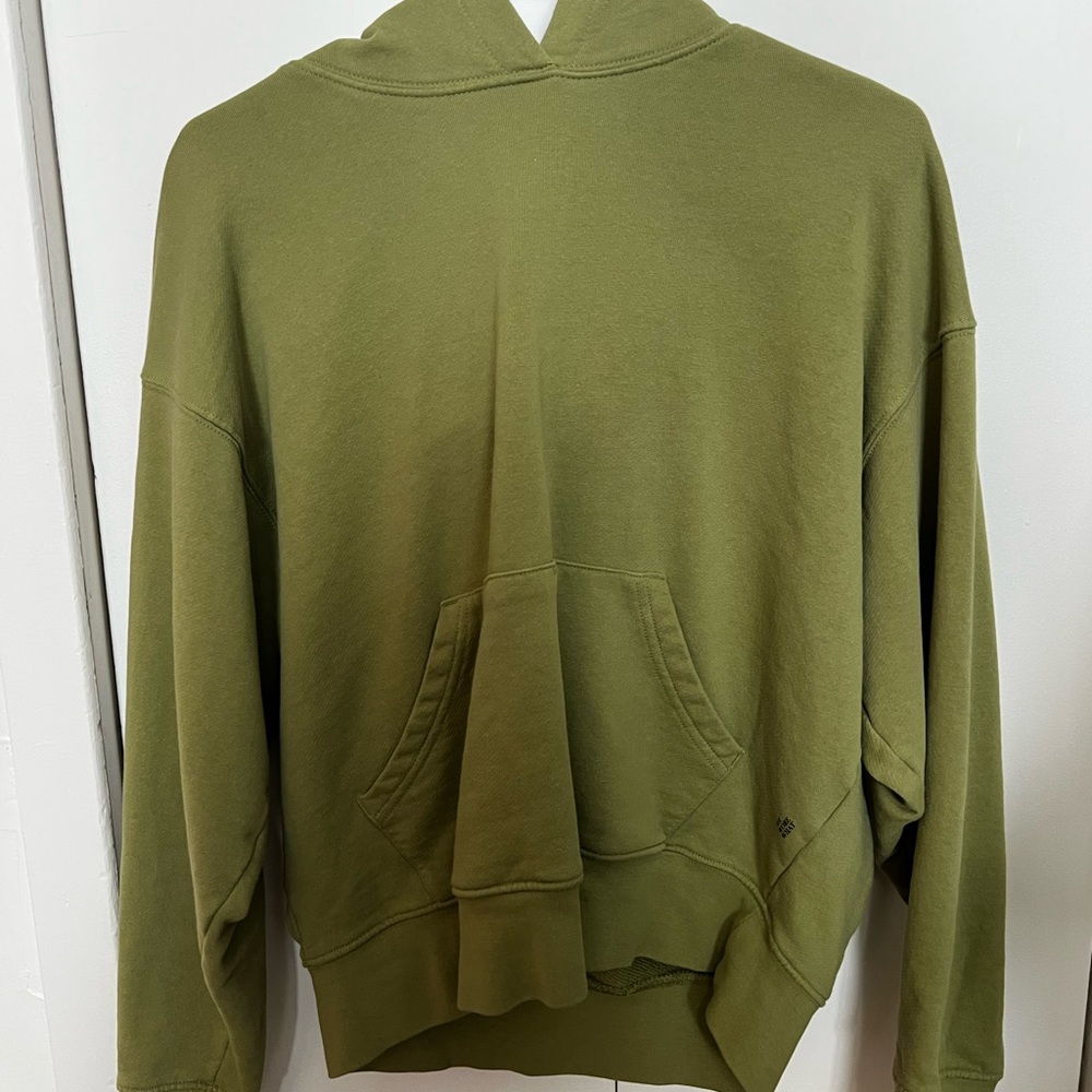 Women Olive Green Hoodie we wore what